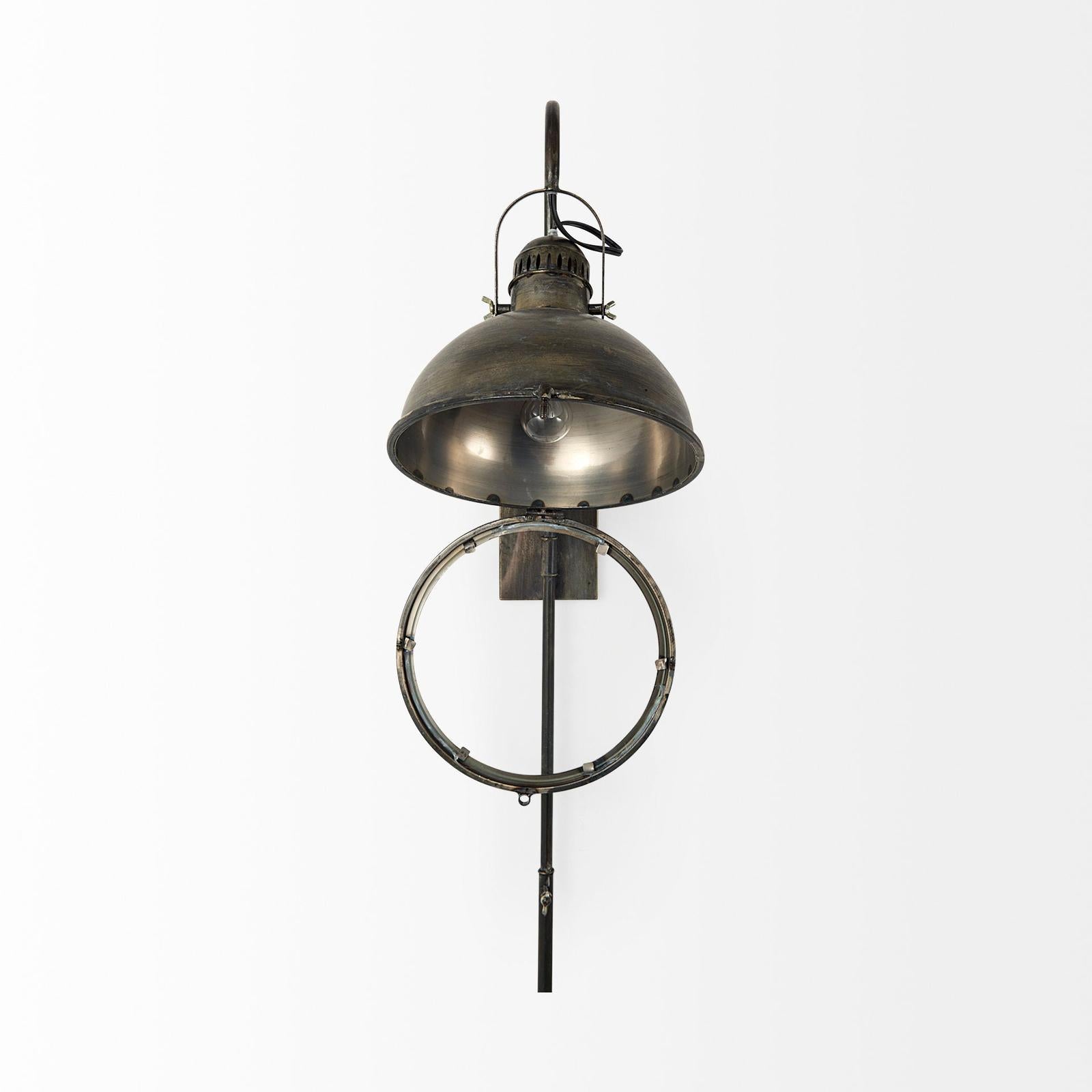 Mercana Tazb Metal Conical Shade Wall Sconce