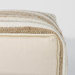 Mercana Aahana Striped Hemp and Cotton Pouf