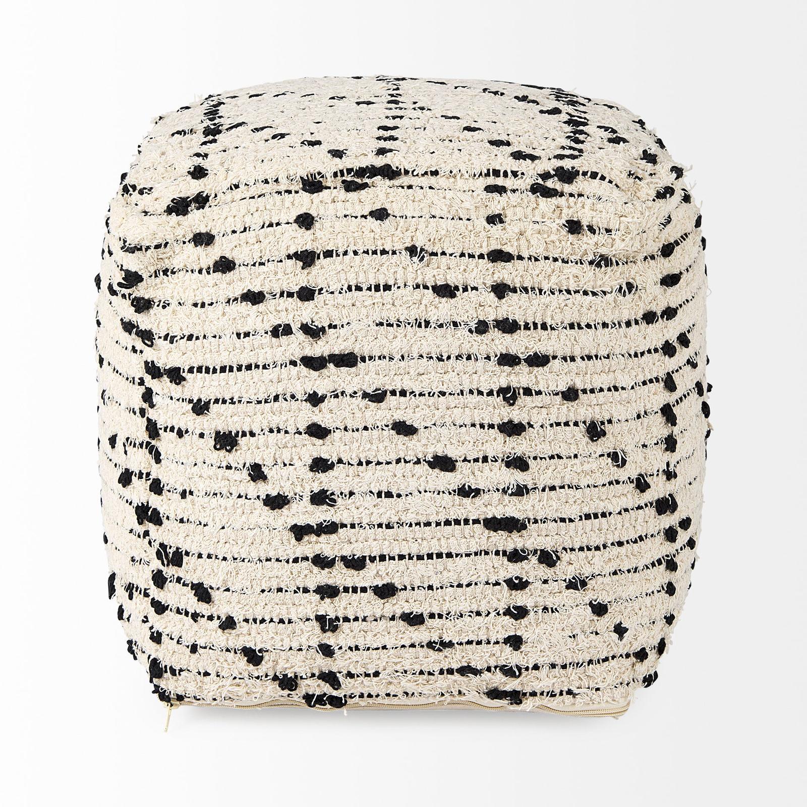 Mercana Aarohi Cotton Patterned Pouf