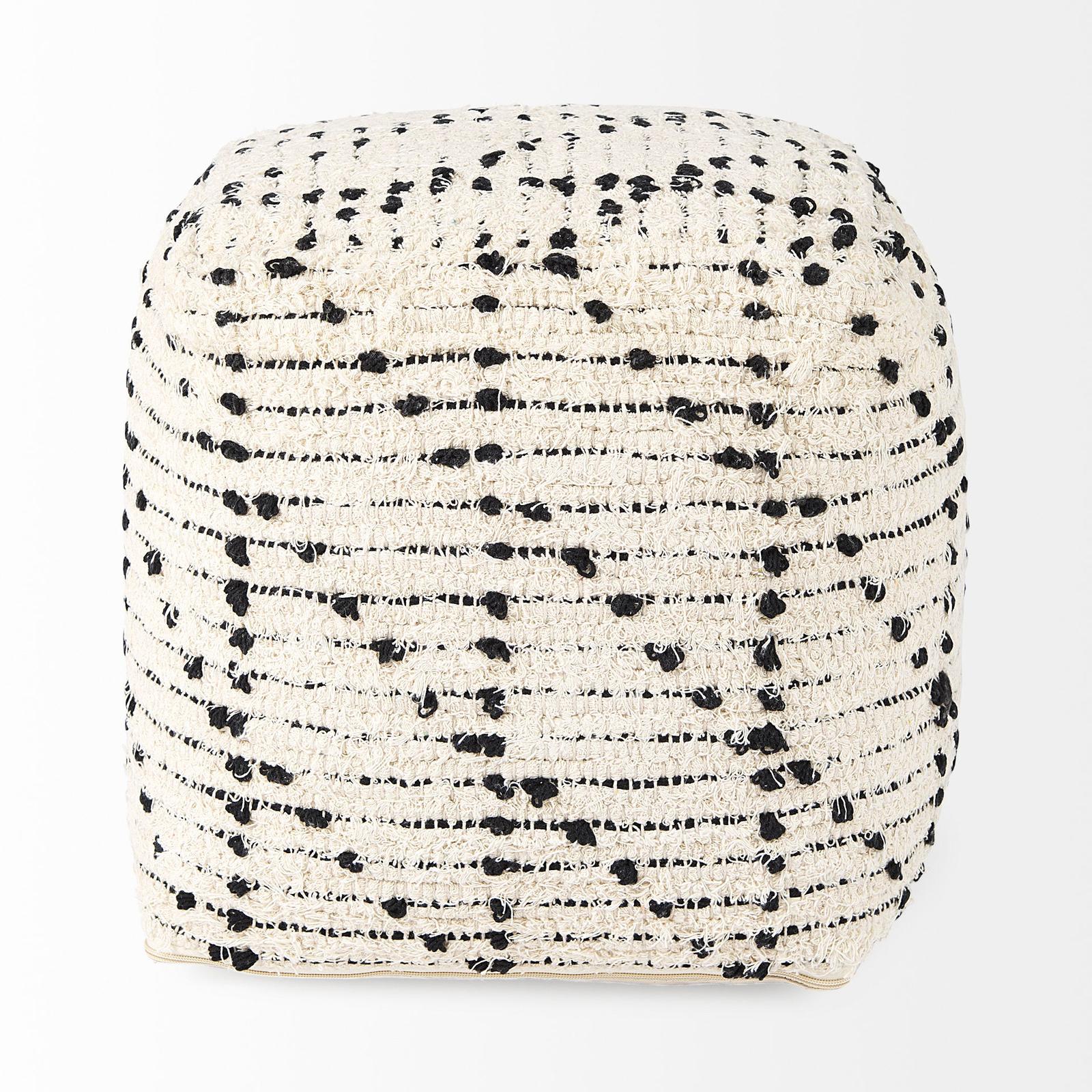 Mercana Aarohi Cotton Patterned Pouf