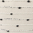 Mercana Amaira Cream/Black/White patterned Wool and Cotton Pouf