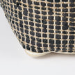Mercana Aalia Leather and Jute Pouf