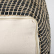 Mercana Aalia Leather and Jute Pouf