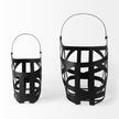 Mercana Tyrell Black Iron Metal Baskets-Set of 2