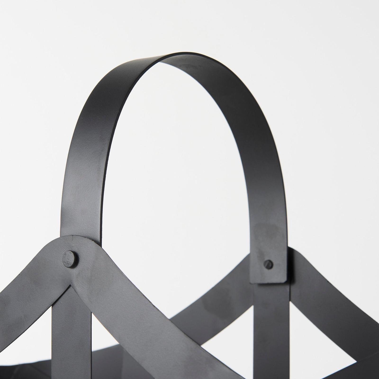 Mercana Tyrell Black Iron Metal Baskets-Set of 2