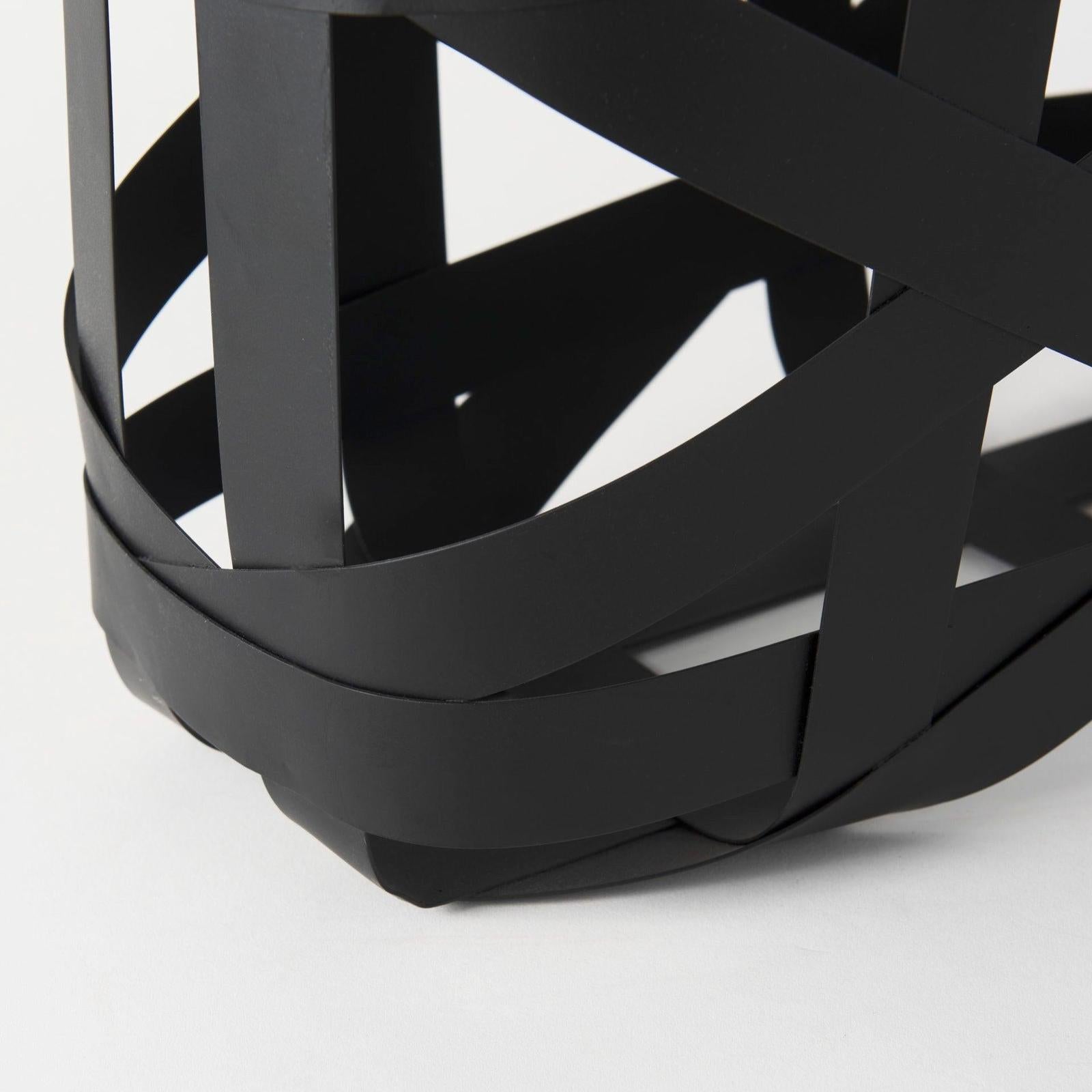 Mercana Tyrell Black Iron Metal Baskets-Set of 2