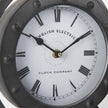 Mercana Gaston Gray Metal Circular Table Clock