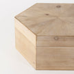 Mercana Elyse Brown Wooden Hexagonal Boxes - Set of 2