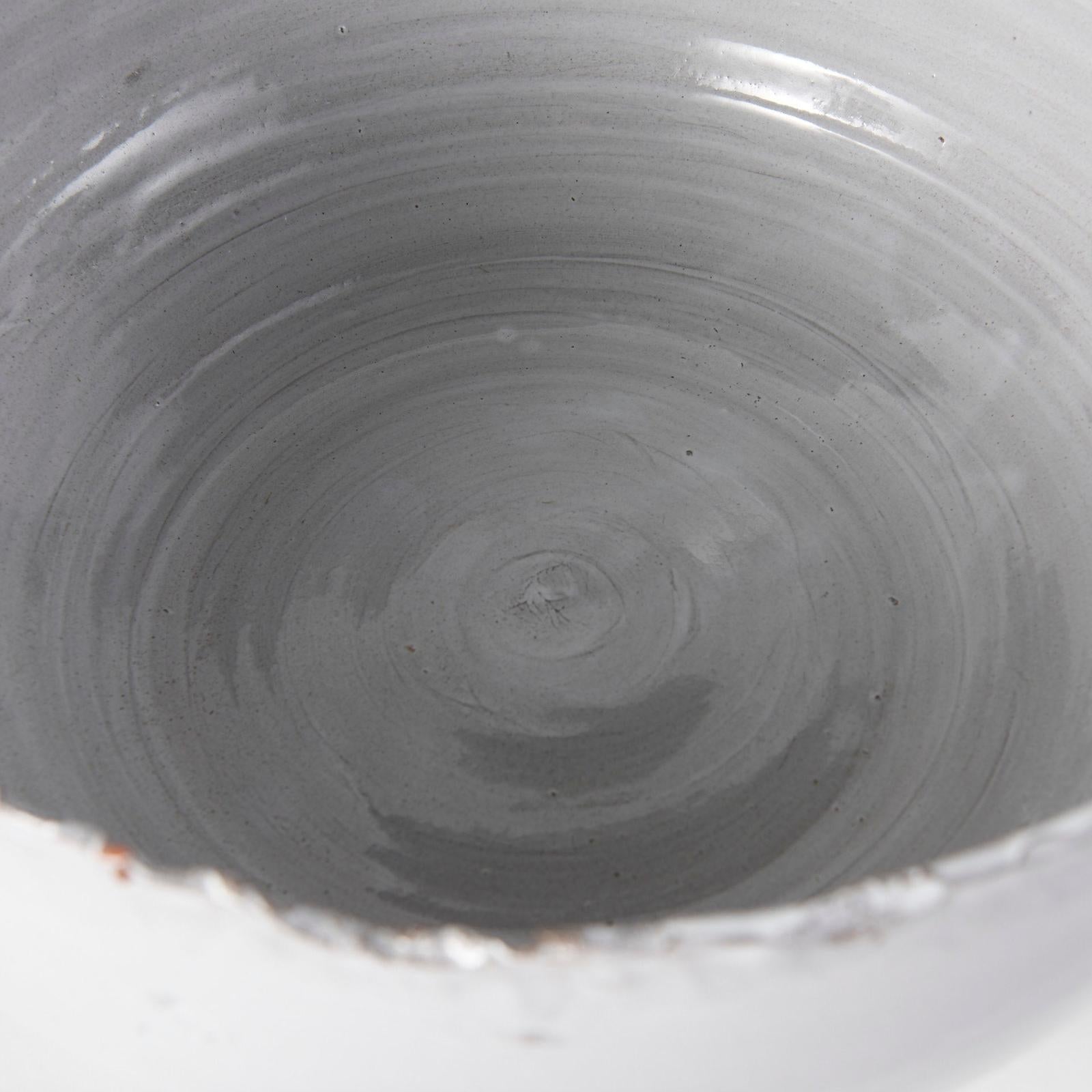 Mercana Larsen White Ceramic Large Decorative Bowl