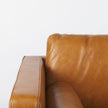 Mercana Svend Tan Leather Love Seat Sofa Clearance