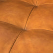Mercana Svend Tan Leather Love Seat Sofa Clearance