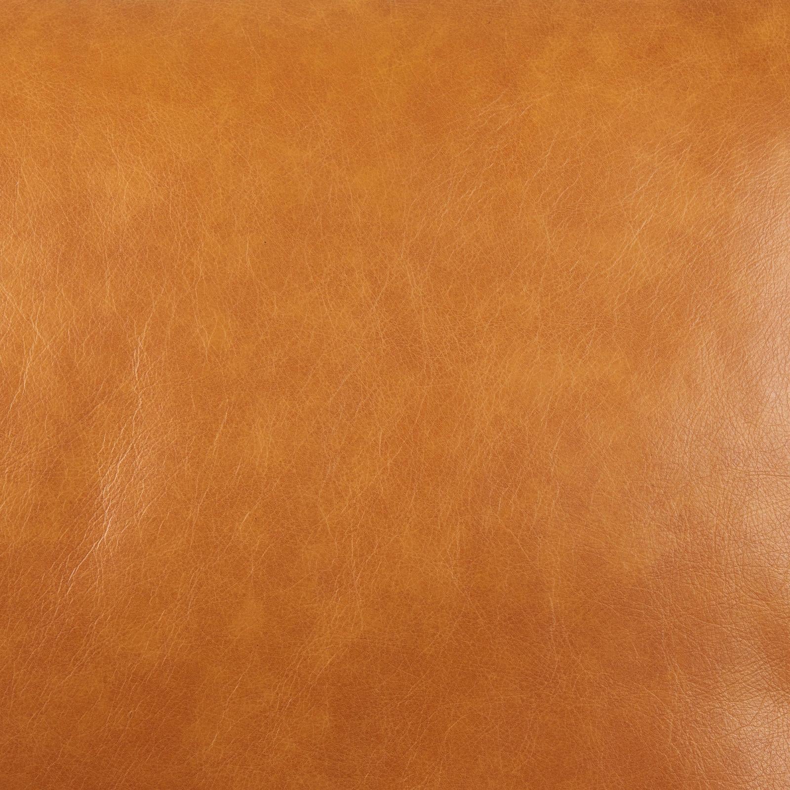 Mercana Svend Tan Leather Love Seat Sofa Clearance