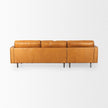 Mercana D'Arcy Tan Leather Chaise Sectional Clearance