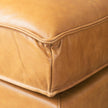 Mercana D'Arcy Tan Leather Chaise Sectional Clearance