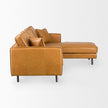 Mercana D'Arcy Tan Leather Chaise Sectional Clearance