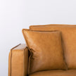 Mercana D'Arcy Tan Leather Chaise Sectional Clearance