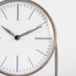 Mercana Aurus Matte Gray Metal Table Clock