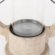 Mercana Zain Brown Wooden Vintage Inspired Candle Holder Lantern Clearance