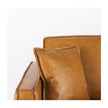 Mercana D'Arcy Tan Leather Love Seat Clearance