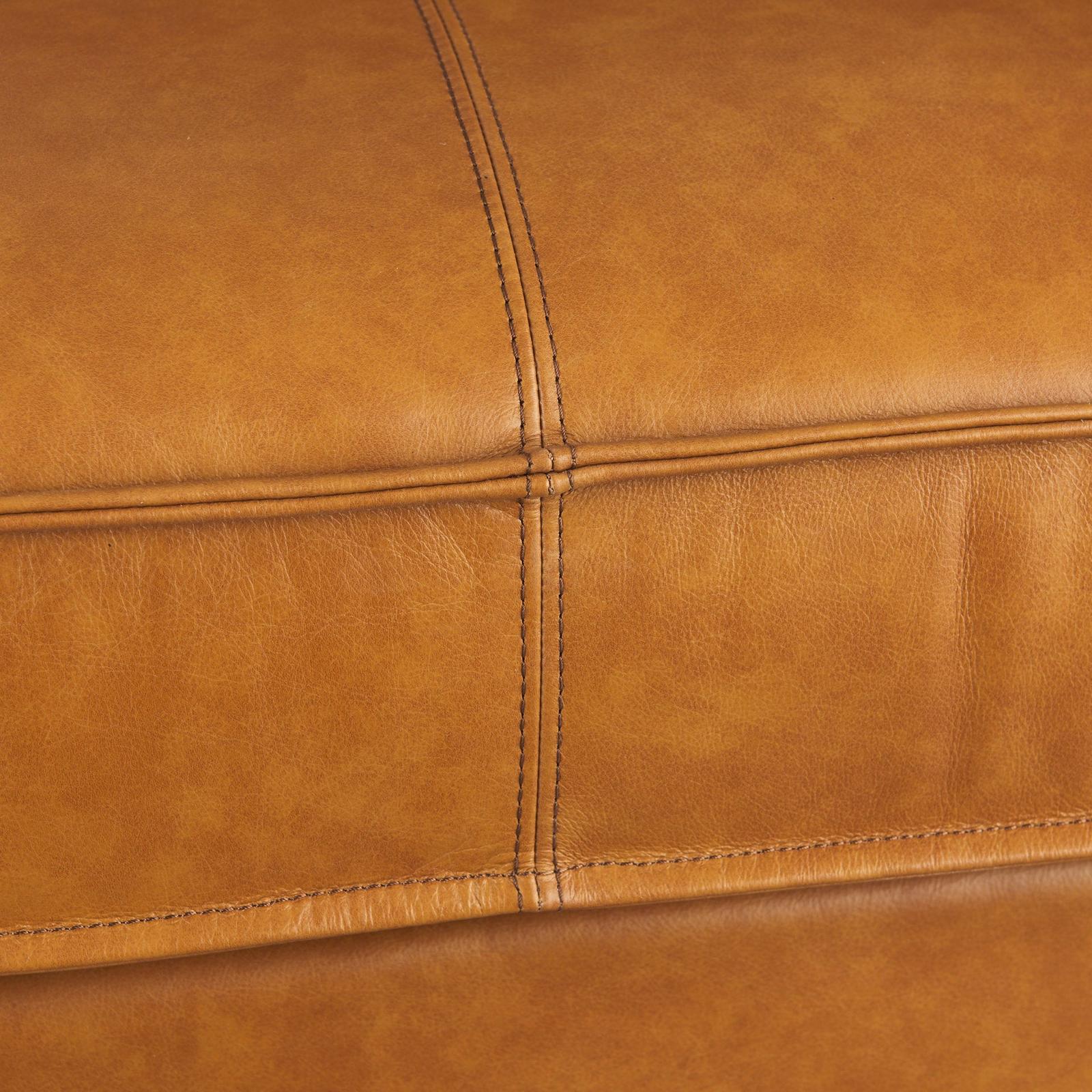 Mercana D'Arcy Tan Leather Love Seat Clearance