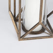 Mercana Ivy Gold Metal Geometric Cage Candle Holder Lantern Clearance