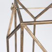 Mercana Ivy Gold Metal Geometric Cage Candle Holder Lantern Clearance