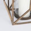 Mercana Ivy Gold Metal Geometric Cage Candle Holder Lantern Clearance