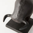 Mercana Taurus Black Cast Aluminum Bull Bookends- Set of 2