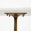 Mercana Preston White Marble Top Accent Table