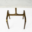 Mercana Preston White Marble Top Accent Table