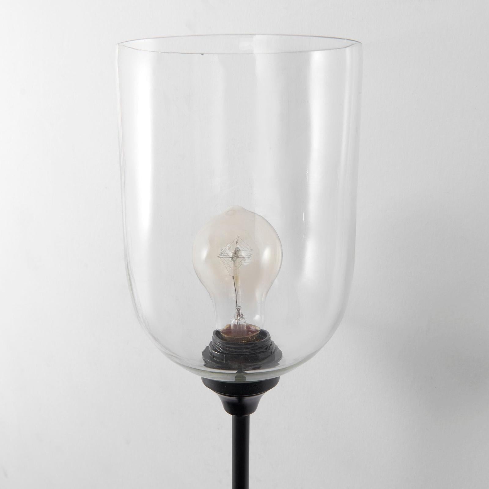 Mercana Clyde Matte Black W/Glass Round Wall Sconce Clearance