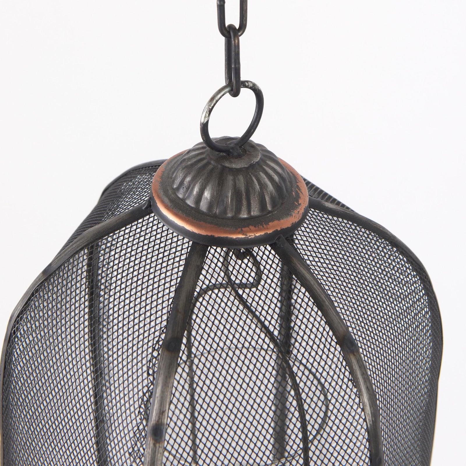 Mercana Jutland Black Metal Bird Cage Candle Holder Lanterns- Set of 3 Clearance