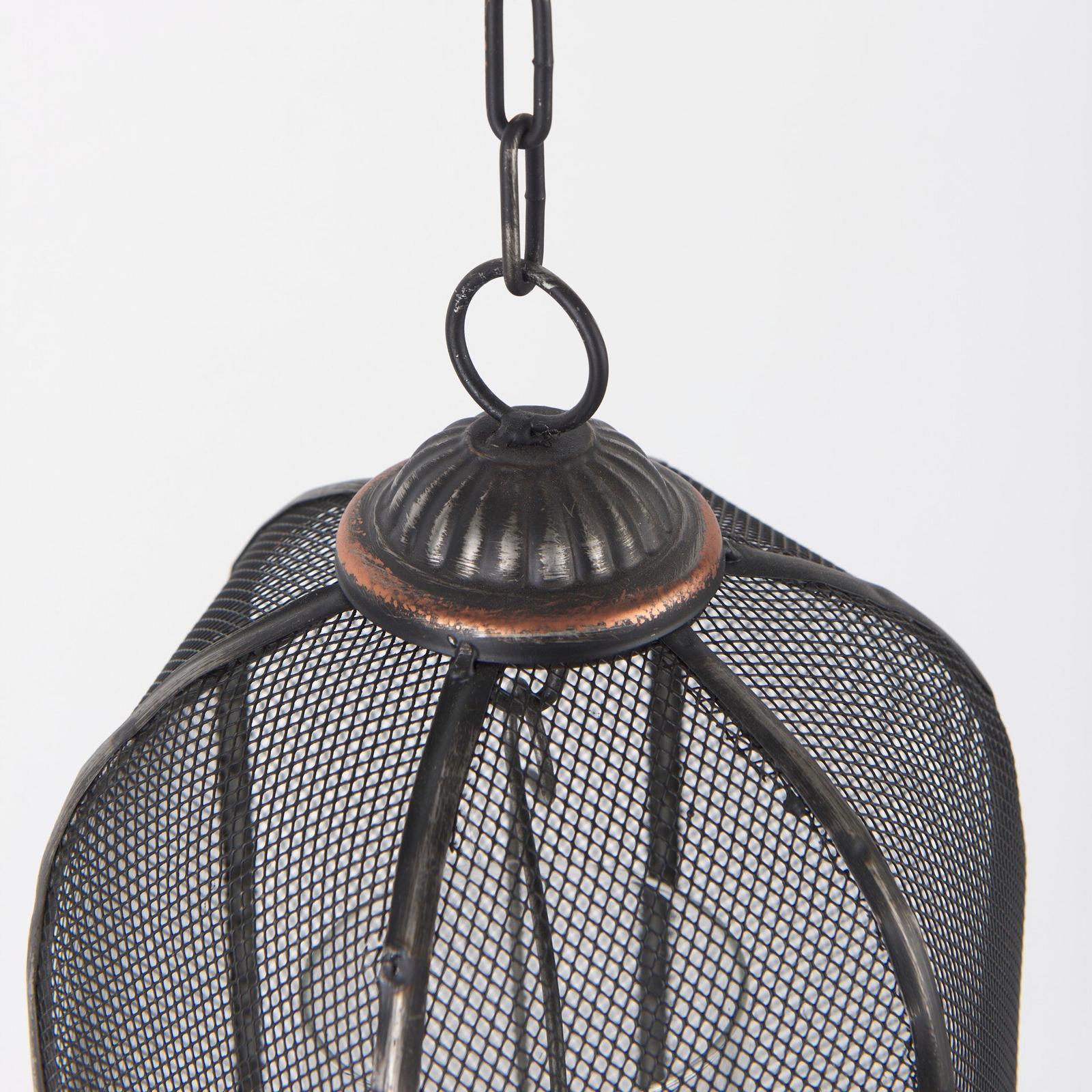 Mercana Jutland Black Metal Bird Cage Candle Holder Lanterns- Set of 3 Clearance