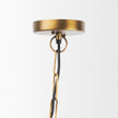 Mercana Willson Black Iron W/Antique Brass Dome Pendant Light