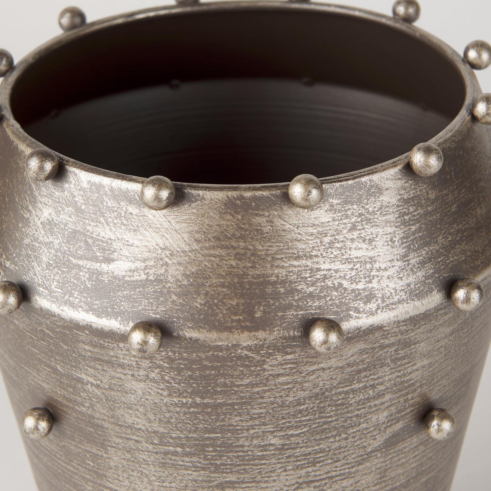 Mercana Elio Metal W/Studs Vase