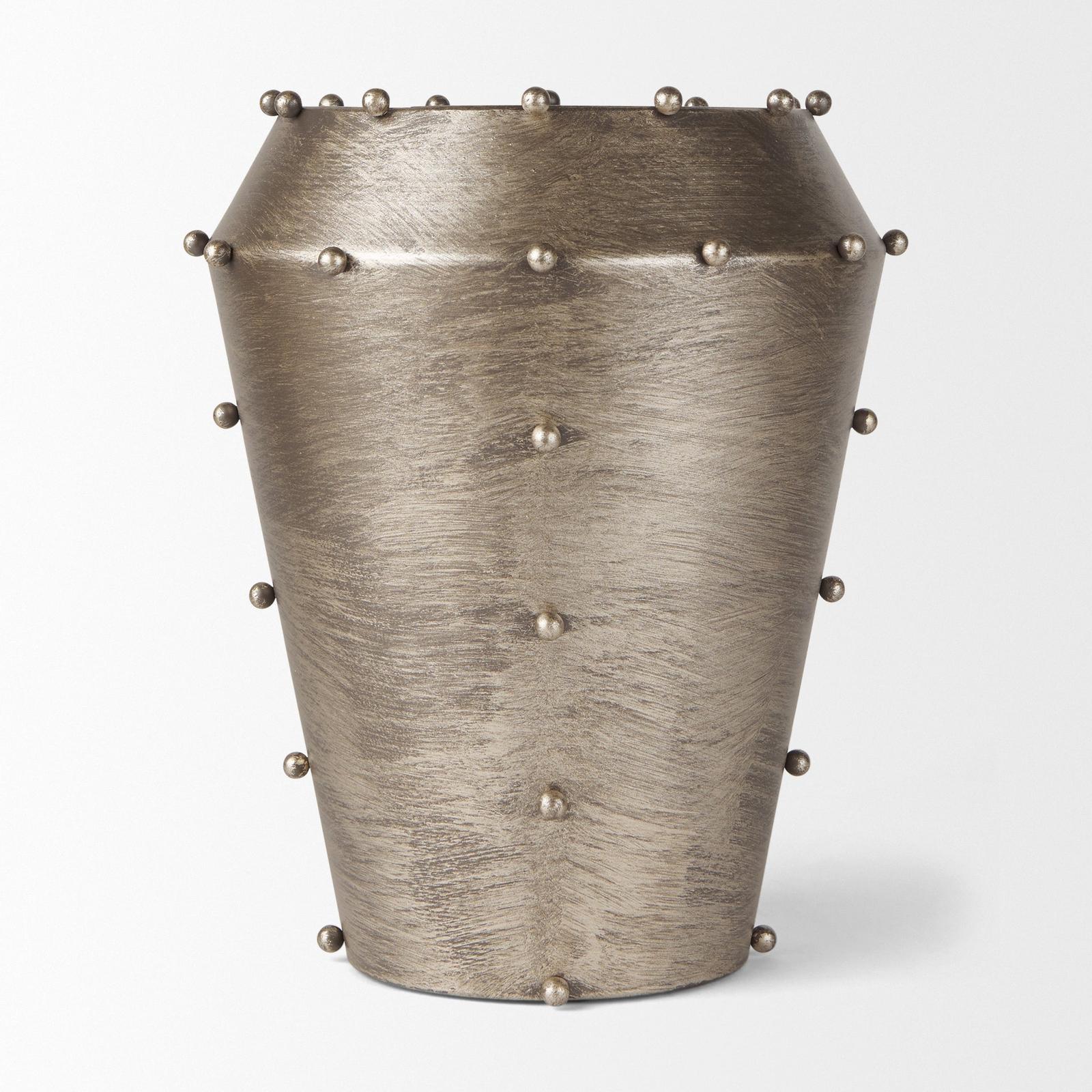 Mercana Elio Metal W/Studs Vase