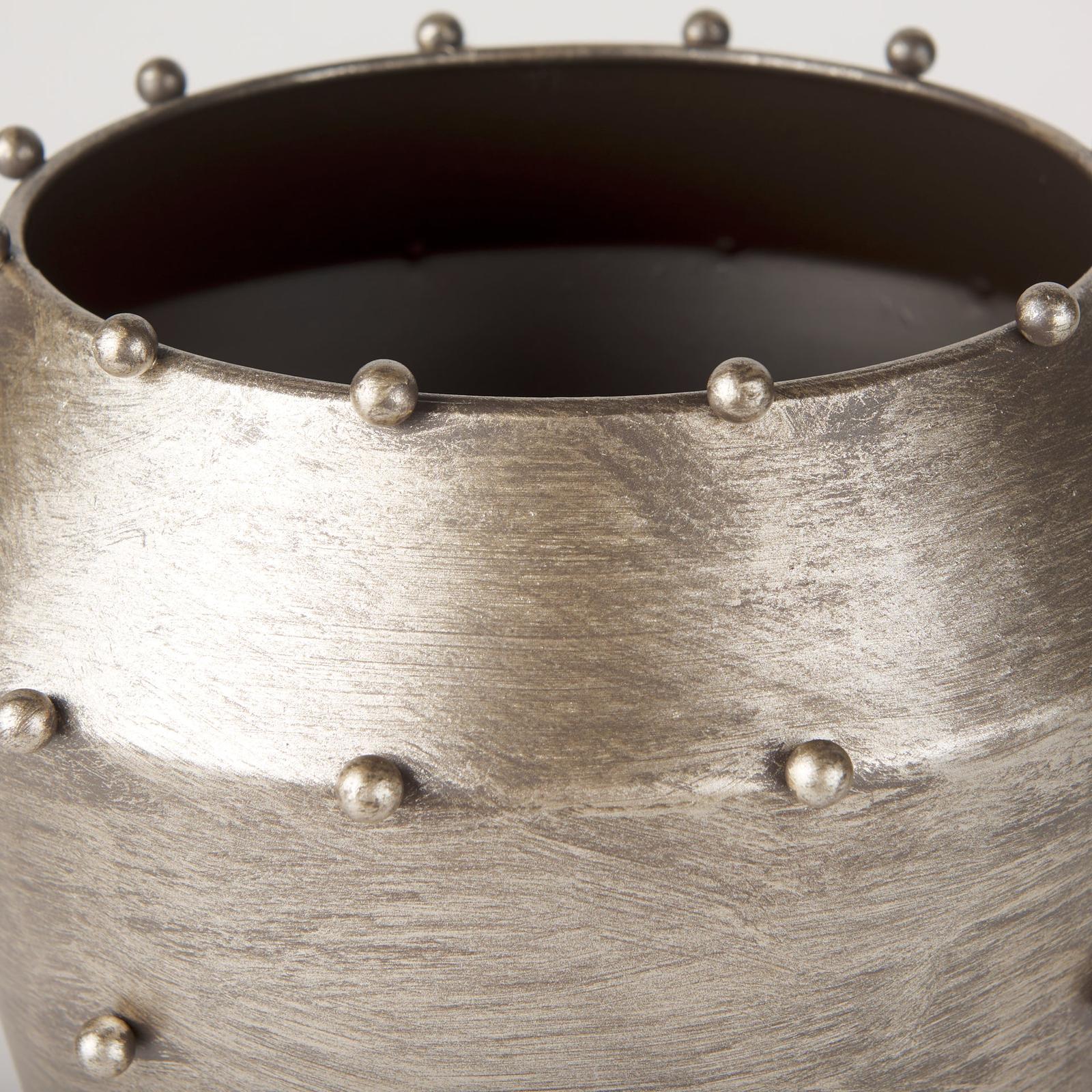 Mercana Elio Metal W/Studs Vase
