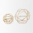 Mercana Kali Small Beige Decorative Metal and Paper Object Clearance