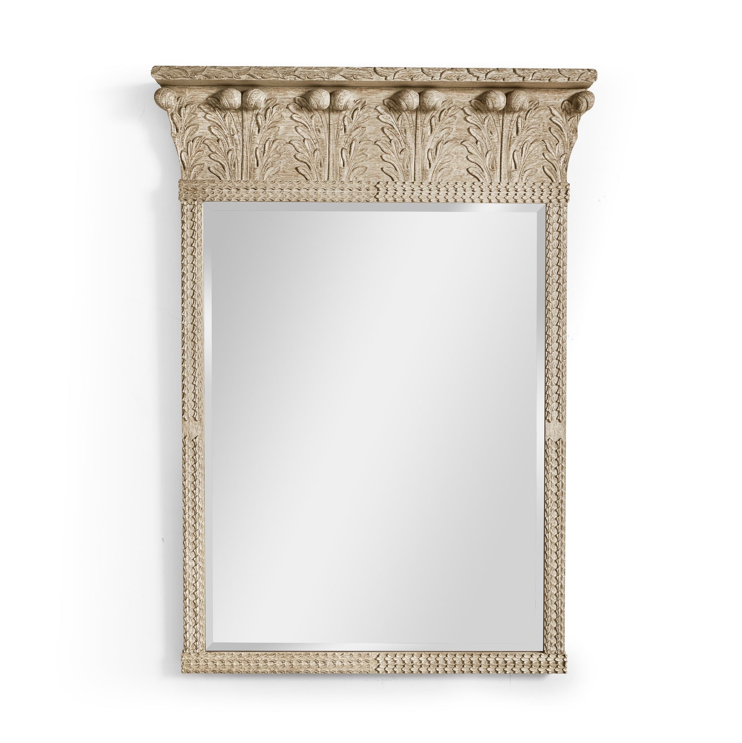 Jonathan Charles Rothesay Venetian White Oak Mirror ( 530122-VWO )