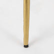 Mercana Vivienne White Marble W/Antique Gold Metal Round Side Table Clearance