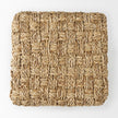 Mercana Adele Medium Brown Seagrass Woven Square Pouf