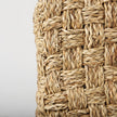 Mercana Adele Medium Brown Seagrass Woven Square Pouf