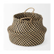 Mercana Gaia Light and Dark Brown Cross Patterend Belly Seagrass Basket-Set of 3 Clearance
