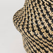 Mercana Gaia Light and Dark Brown Cross Patterend Belly Seagrass Basket-Set of 3 Clearance