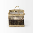 Mercana Nia Light Brown Seagrass Rectangular Basket with Handles- Set of 2