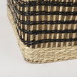 Mercana Nia Light Brown Seagrass Rectangular Basket with Handles- Set of 2
