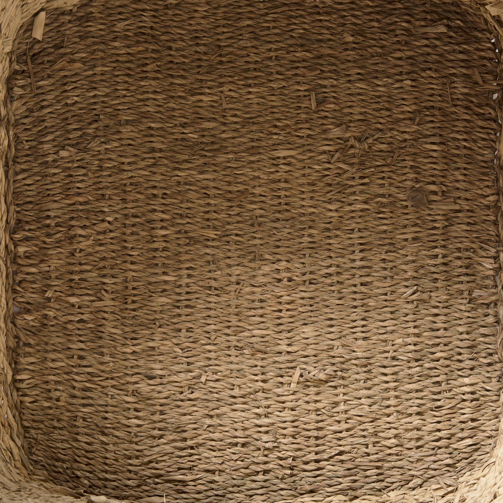 Mercana Cullen Grey Twisted Seagrass Square Basket-Set of 3 Clearance