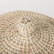 Mercana Olivia Beige Seagrass Basket W/Lid and Handles - Set of 3