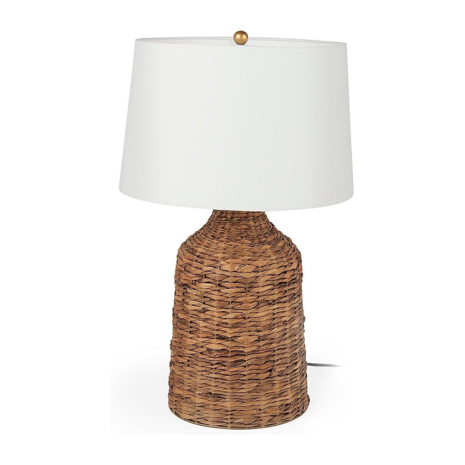 Mercana Campanile Brown Wicker Table Lamp