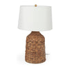 Mercana Campanile Brown Wicker Table Lamp